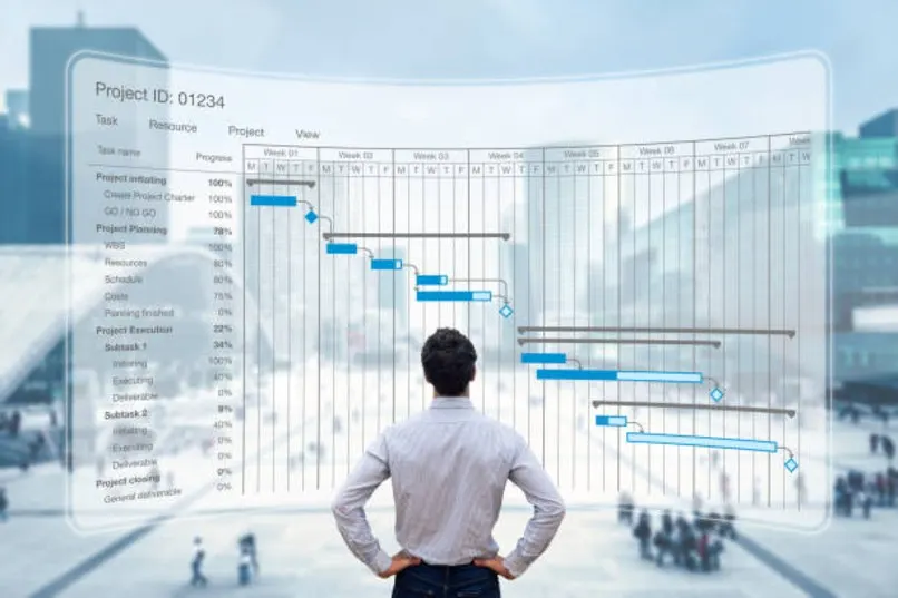 Project planning and milestone scheduling with Gantt charts